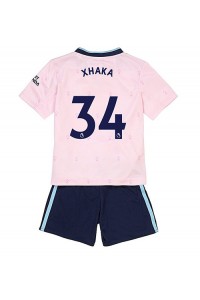 Arsenal Granit Xhaka #34 Babyklær Tredje Fotballdrakt til barn 2022-23 Korte ermer (+ Korte bukser)
